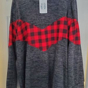 Buffalo plaid top New with tags